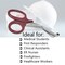 A2Z Scilab Trauma Shears 12/Pack Non-Stick 7.25 First Aid EMT Stainless Steel Scissors Burgandy Handle A2Z-ZR879 - alternate 5